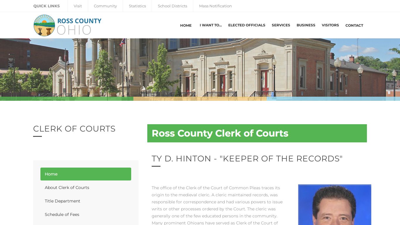 Clerk of Courts - Ross County, Ohio